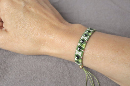 Bracelet tissé GRENOUILLES